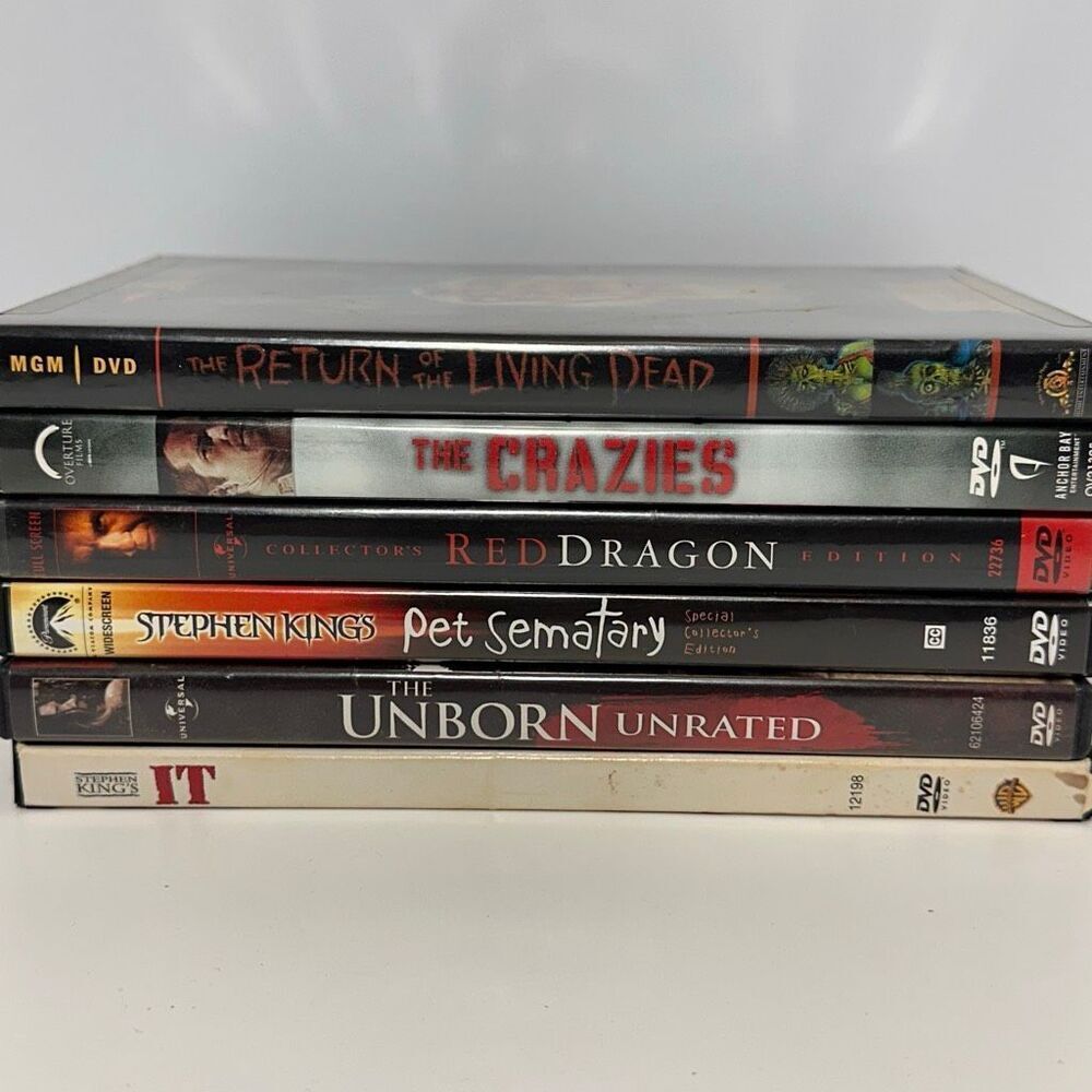 Horror Movies DVD Lot of 6 Scary Movies